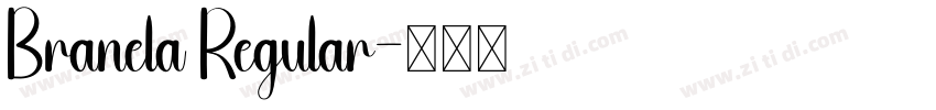 Branela Regular字体转换
